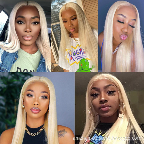 Cheap Wholesale 613 Blonde Raw Brazilian Virgin Human Hair Hd Full Lace Front Wig For Black Women Human Hair 613 Lace wig Vendor